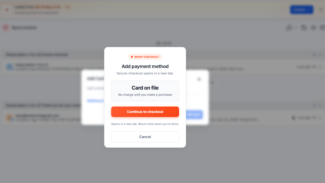 Payment methods
